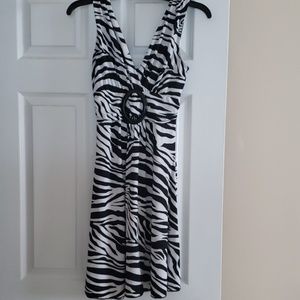Zebra Print Star Vixen Dress